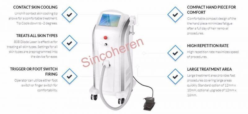 Sincoheren FDA Approved Painless Hair Removal Diode Laser for Sale