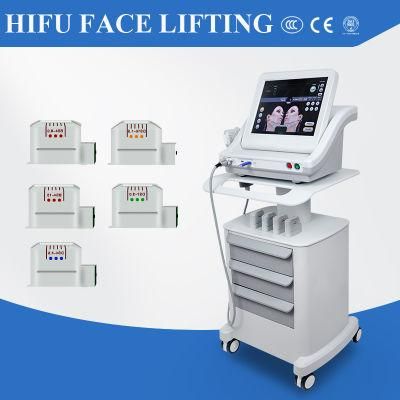 5 Cartridges Hifu Face Lifting Wrinkle Removal Beauty Device for Body