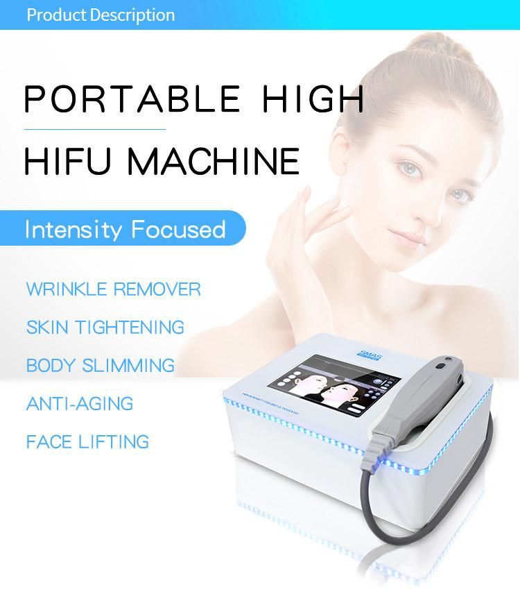 Mini Ultrasonic Hifu Face Lifting Wrinkle Removal Machine