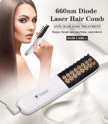 2019 Best Review Hair Regrowth Comb Hair Loss Diode Laser Treatment Machine