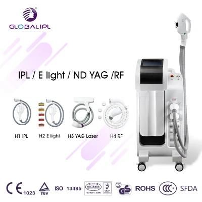 Permanent Hair Removal Skin Rejuvenation IPL Machine with 4 Handles