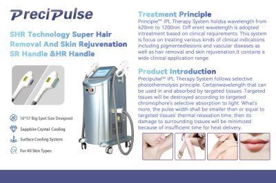 IPL Machine with Sh + Hr + Vr for Beauty Salon