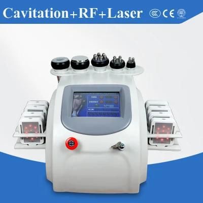 Lipo Laser Cavitation RF Therapy vacuum LED Repel Cellulite Vacuum Cavitation Slimming