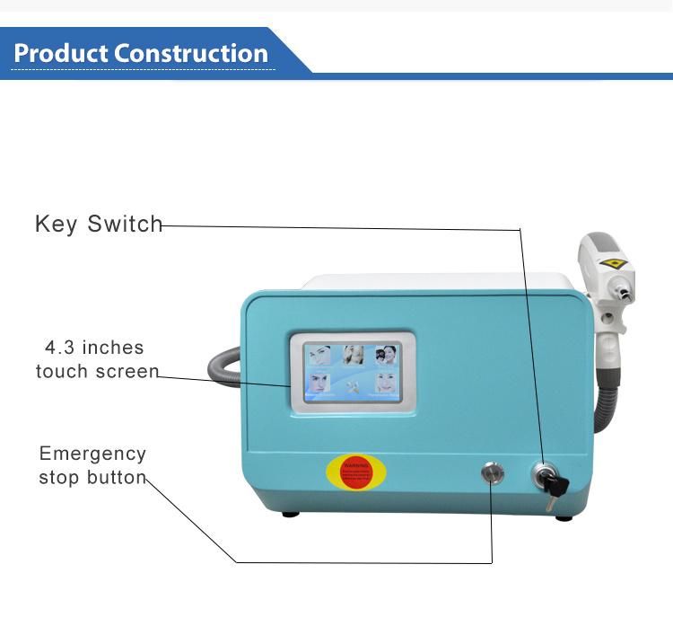 1064nm 532nm 1320nm Pigment Removal & Tattoo Removal Machine Carbon Peeling Q Switch ND YAG Laser