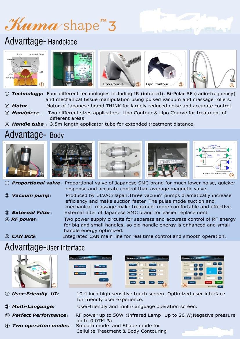 Vacuum RF Skin Lifting Body Shaping Cavitation Slimming Machine