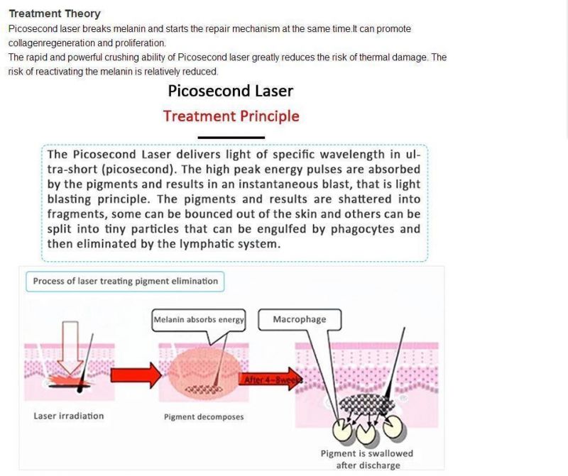 Picosecond Laser Pen Light Therapy Melasma Tattoo Skin Toning Removal Pico Laser Esthetic Salon Machine