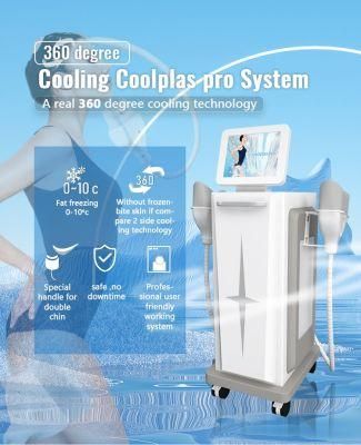 2 Handles Cryolipolyse 360 Cryo Cool Tech Sculpting Fat Freezing Cellulite Removal Machine Price