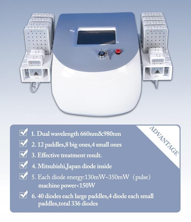 Cool Lipolaser Body Slimming, Cryo Lipolysis Laser Lipo 336 Diode Laser I-Lipo Body Slimming Machine