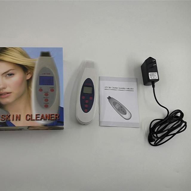 Home Use Ultrasonic Spatula Skin Scrubber Peeling for Face Lifting