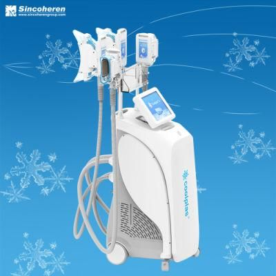 Coolplas New Improving Vacuum Equipment for Cellulite Removal Ice Cooling Cold Slimming Machine