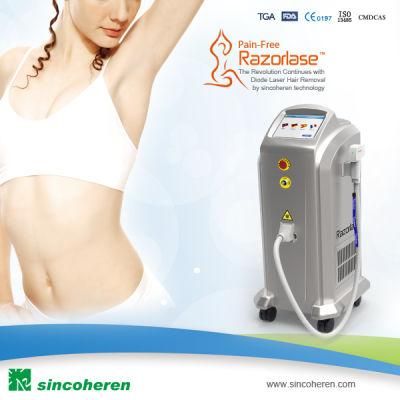 Medical Equipment Sincoheren 808nm Razorlase Hair Removalbeauty Salon Machine Diode Laser Device