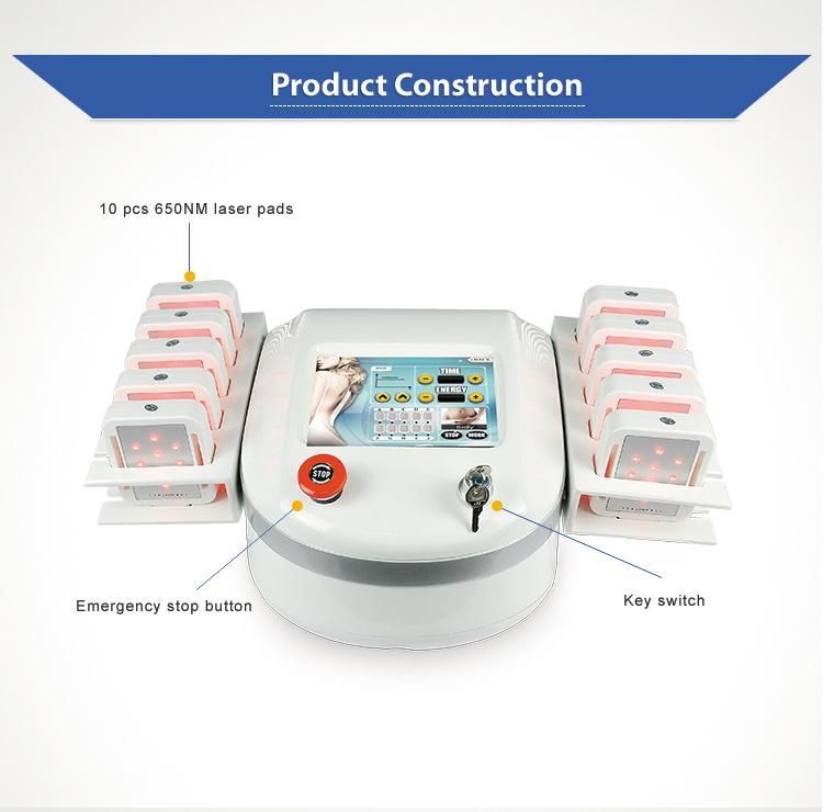 Factory Price Lipo Laser 650nm Slimming Machine for Sale