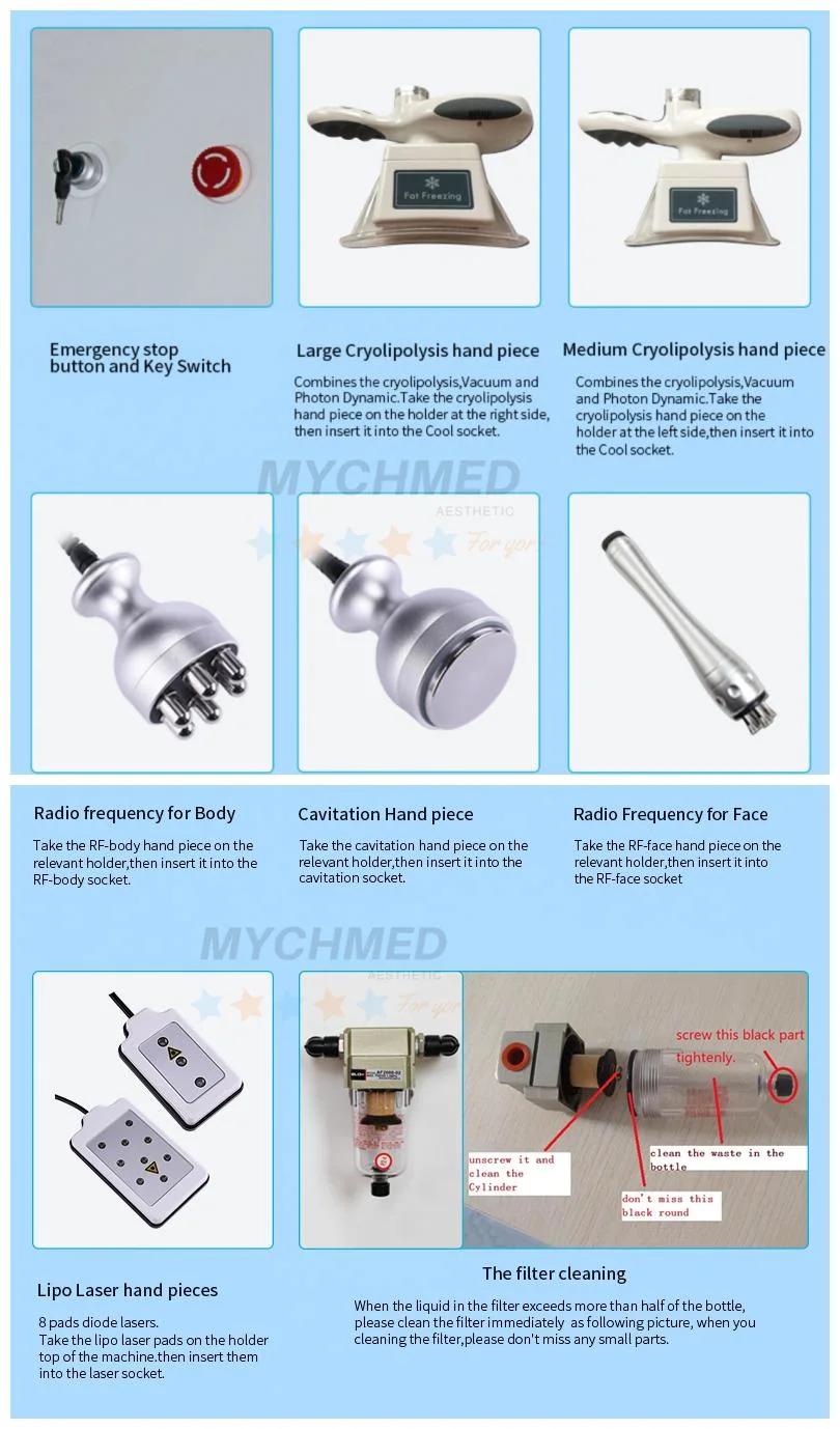 Criolipolisis Slimming Device Lipolaser Weight Loss Instrument Cooling Cryotherapy Cavitation Laser Crioterapia Beauty Equipment