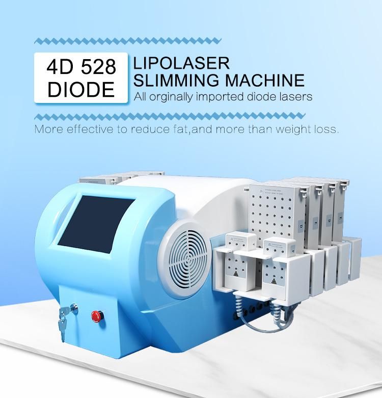 4D Profession Diode Laser for Slimming with 350MW Power Lipolaser Slimming Machine