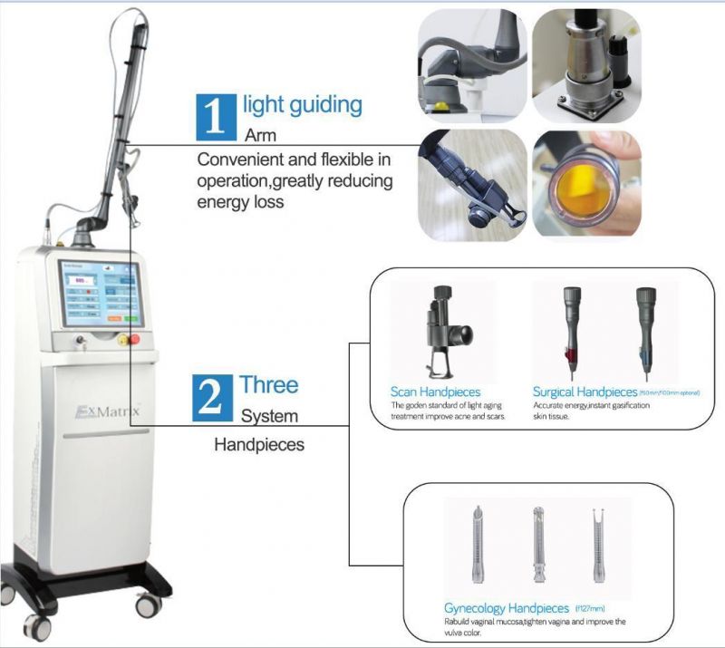 Lutronic Clarity RF Tube Fractional CO2 Laser Skin Resurfacing Stretch Marks Removal Wrinkle Removal Machine Vagina Tightening