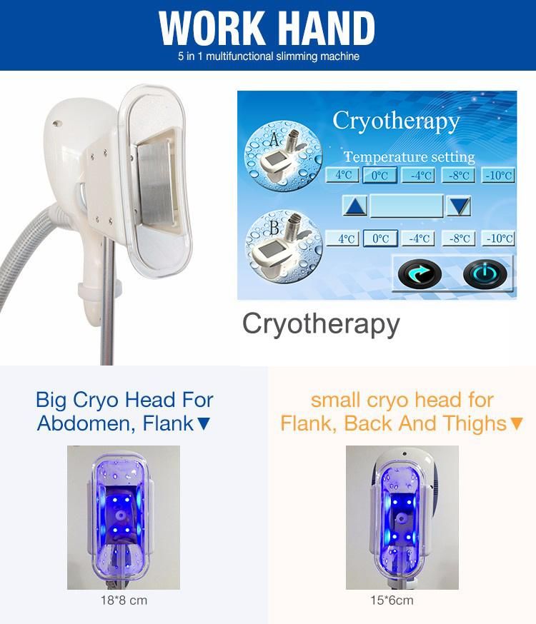 Cavitation RF Diode Laser Pads Attached Body Counting Beauty Machine