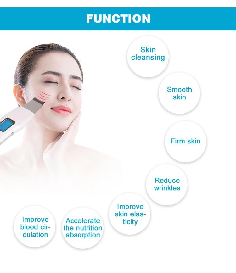 Portable Ultrasonic Skin Scrubber Face Peeling Cleaner