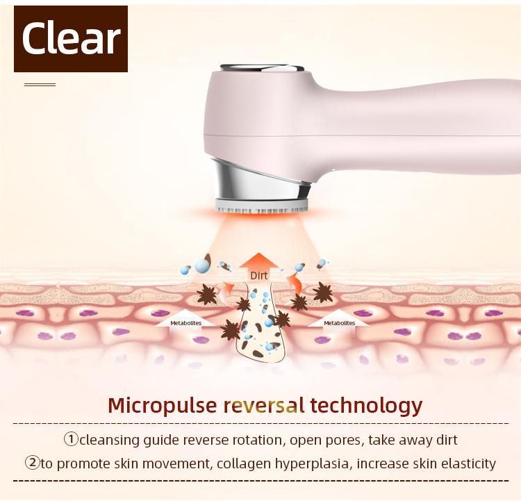 Home Use Vibrate Plate Facial Electric Brush Clean Face Machine Cleansing
