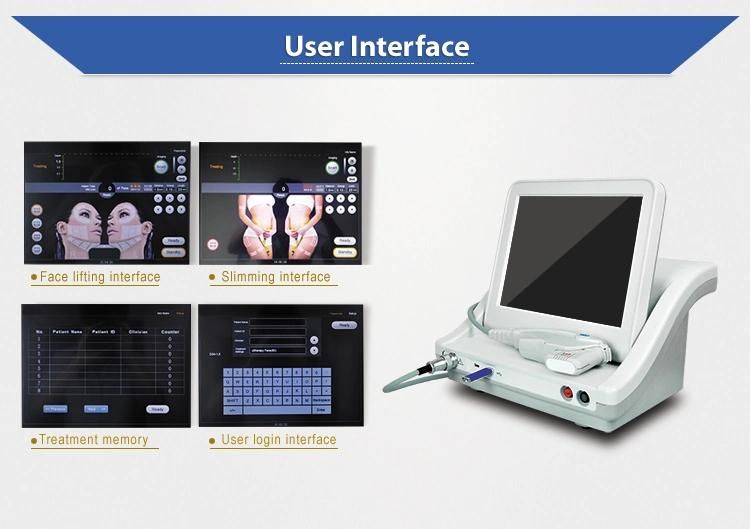 Face Lift 5 Cartridges Portable Hifu Machine