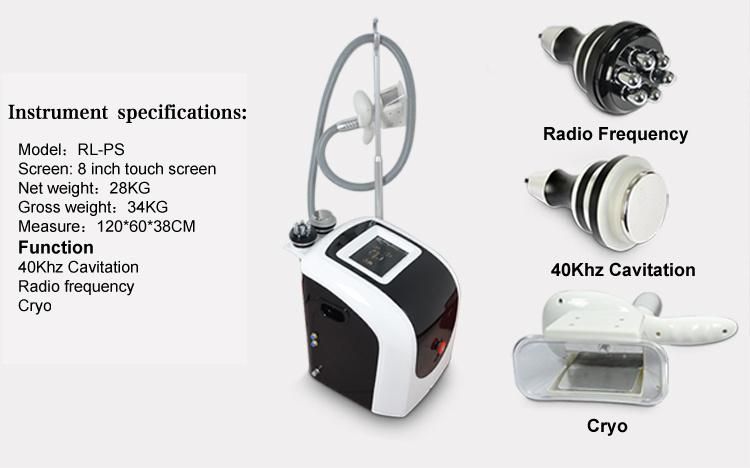 Fat Slimming Cryolipolysis 40K Cavitation RF Slimming Salon Equipment