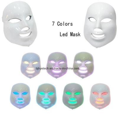 7 Colors Face Skin Care LED Light Face Mask for Wrinkle Removal