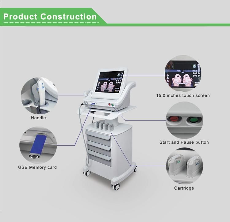 Most Effective Wrinkle Removal Hifu Face Lift Beauty Machine for Body Shape