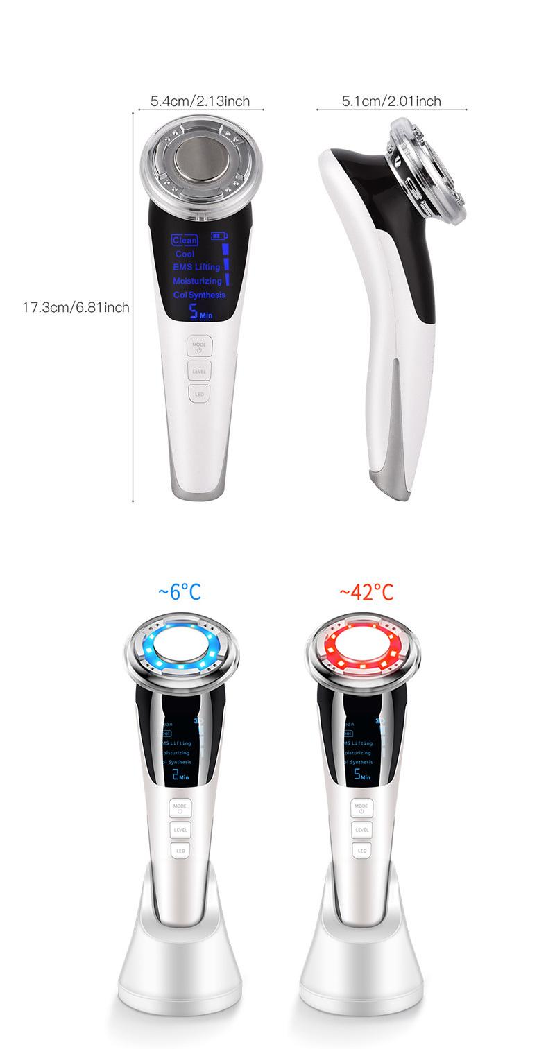EMS Hot and Cold Photon Introducer EMS Galvanic Anti-Wrinkle Lift Facial Skin Beauty Machine