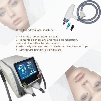 Salon Hospital Use IPL Shr ND YAG Equipment with Two Handles Tattoo Removal Laser Hair Removal IPL Q-Switch YAG Laser Machine