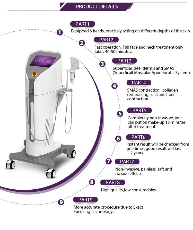 Skin Tightening Lifting Smas Therapy Hifu Machine