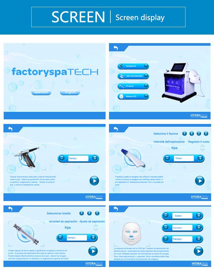 Portable Hydra Beauty with PDT Mask in 7 Clors Hydra Facial Machine