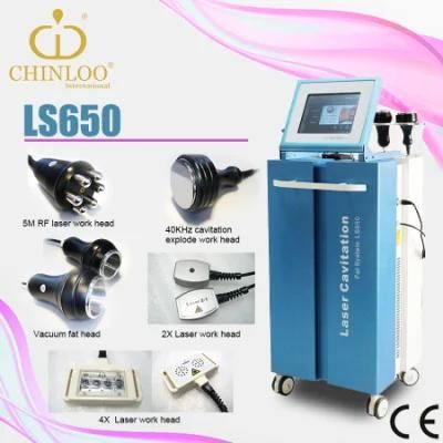 Ls650 Laser Slimming Ultrasonic Cavitation Vacuum Slimming Machine with CE (CHINLOO)