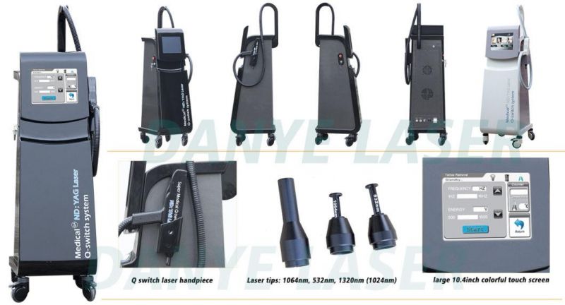 Q Switch Laser Tattoo Removal Machine for Beauty Salon Use