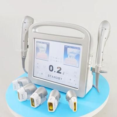 2 Handles Portable 7D Hifu Beauty Machine for Face Lifting Body Slimming
