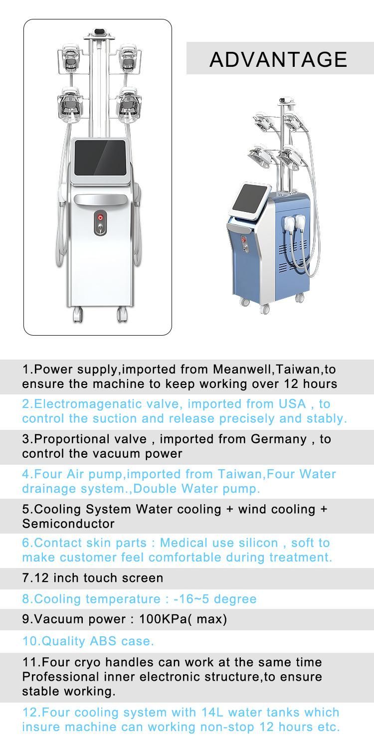 5 Cryo Handles Cold Sculpting Weight Loss Cryotherapy Cryolipolisis Fat Freezing Slimming Machine