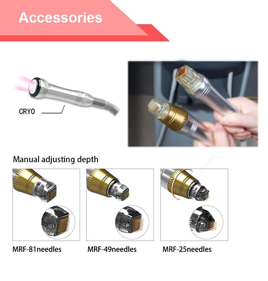 Microneedle Fractional Radio Frequency with Srf+Mrf+Cryo+PDT System Beauty Machine (MR16-3S)