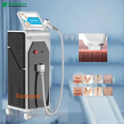 TUV Medical CE 808 Diode Laser Machine for Permanent Hair Removal 808nm 755+808+1064 Diode Laser Tattoo Removal Machine