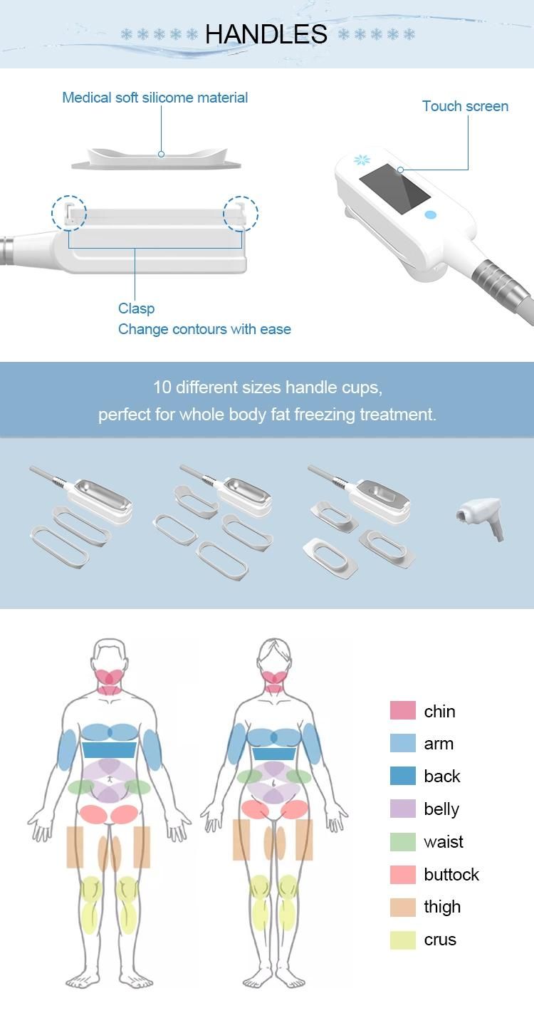 Vacuum Cryo System for Slimming with 5 Handles Cryo 360 Cryolipolysis Machine