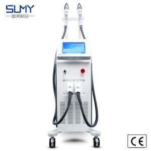 Double Handle IPL Opt Skin Rejuvenation Wrinkle Removal E-Light Hair Removal Beauty Machine