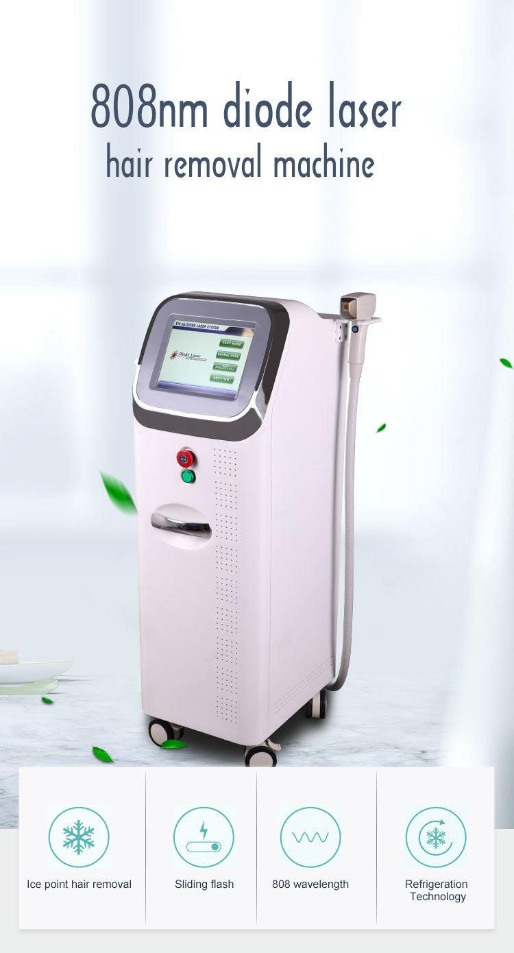 Salon Beauty Equipment Hot Sale 808/810nm Diode Laser Hair Removal Skin Rejuvenation Machine