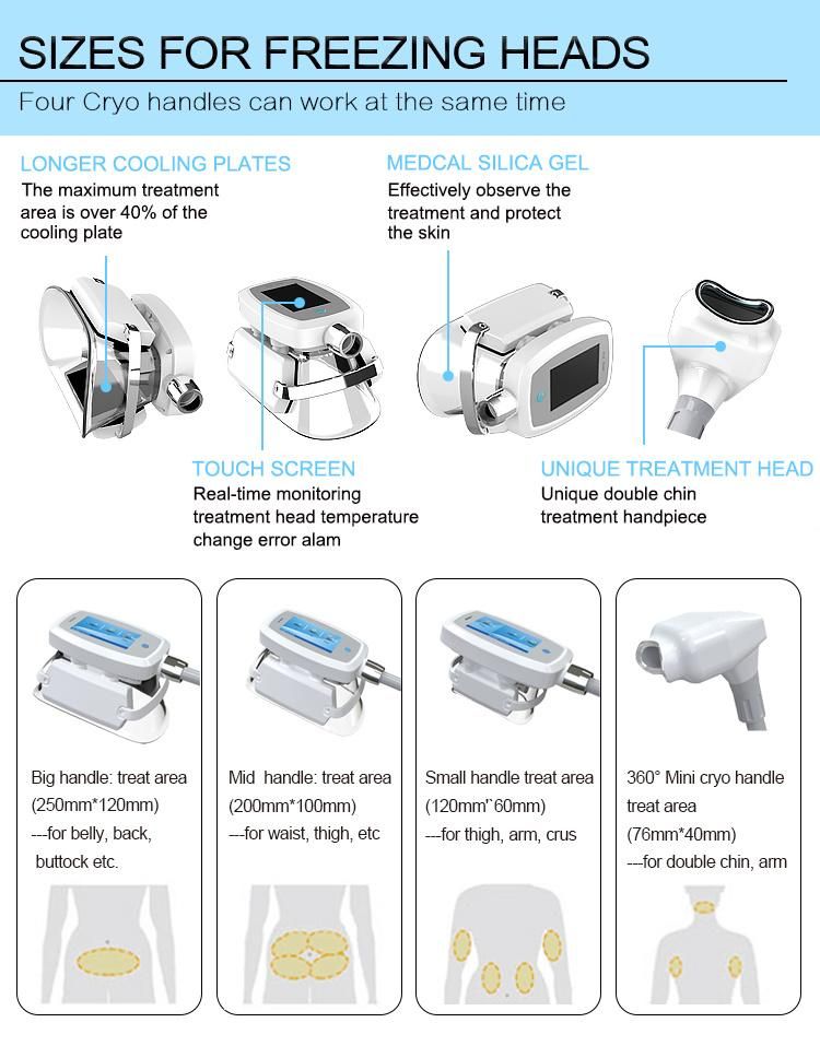 Beir 5 Cryo Handles Cryolipolysis Kryolipolyse Sculpting Coolplas Slimming Cellulite Machines