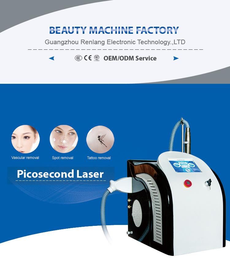 Vertical Picosecond Laser Tattoo Removal 755nm Skin Rejuvenation Machine