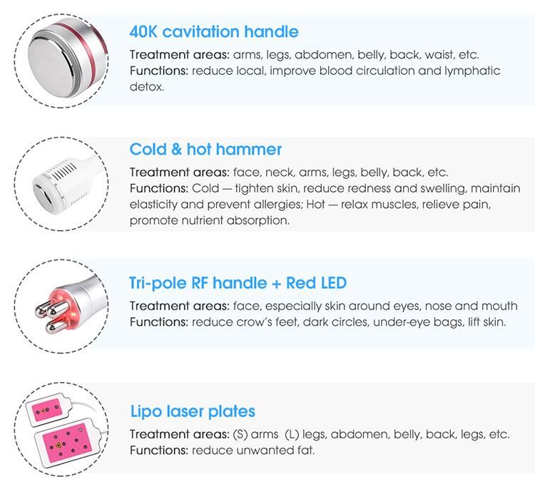 Portable RF Cavitation 40K Ultrasonic Cavitation Slimming Machine 9 in 1 Cavitation Machine