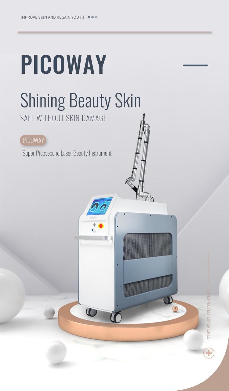 Christmas Promotion Newest Picosecond Laser Tattoo Removal Machine with Three Wavelength 755nm 1064nm 532nm