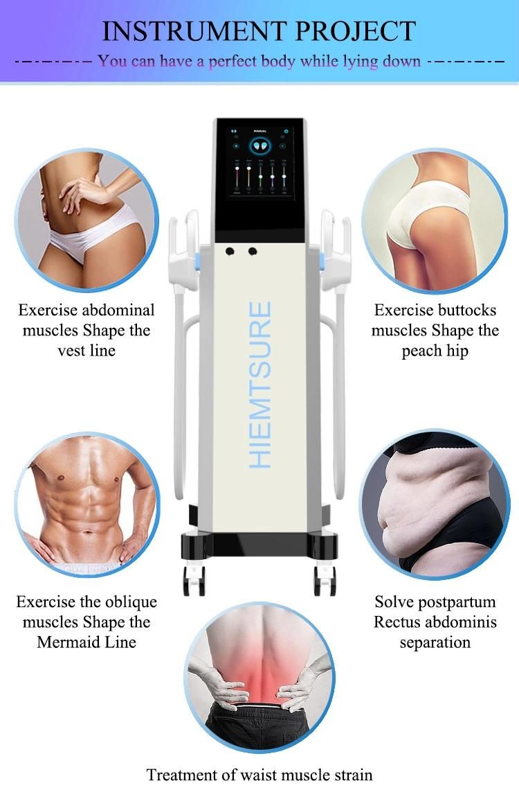 Factory Directly Hiemt Muscle Machine Burn Fat Body Slimming Equipment EMS Muscle Stimulator Body Contouring Device Salon Use Ms-68
