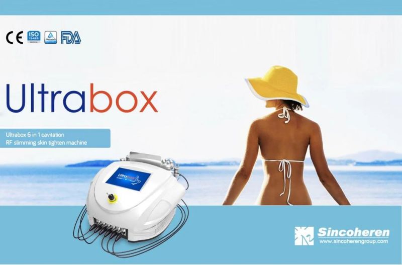 Az Sincoheren Ultrabox New 6 in 1 Ultrasonic Cavitation RF Face and Body Beauty Machine for Fat Reduction and Skin Tightening