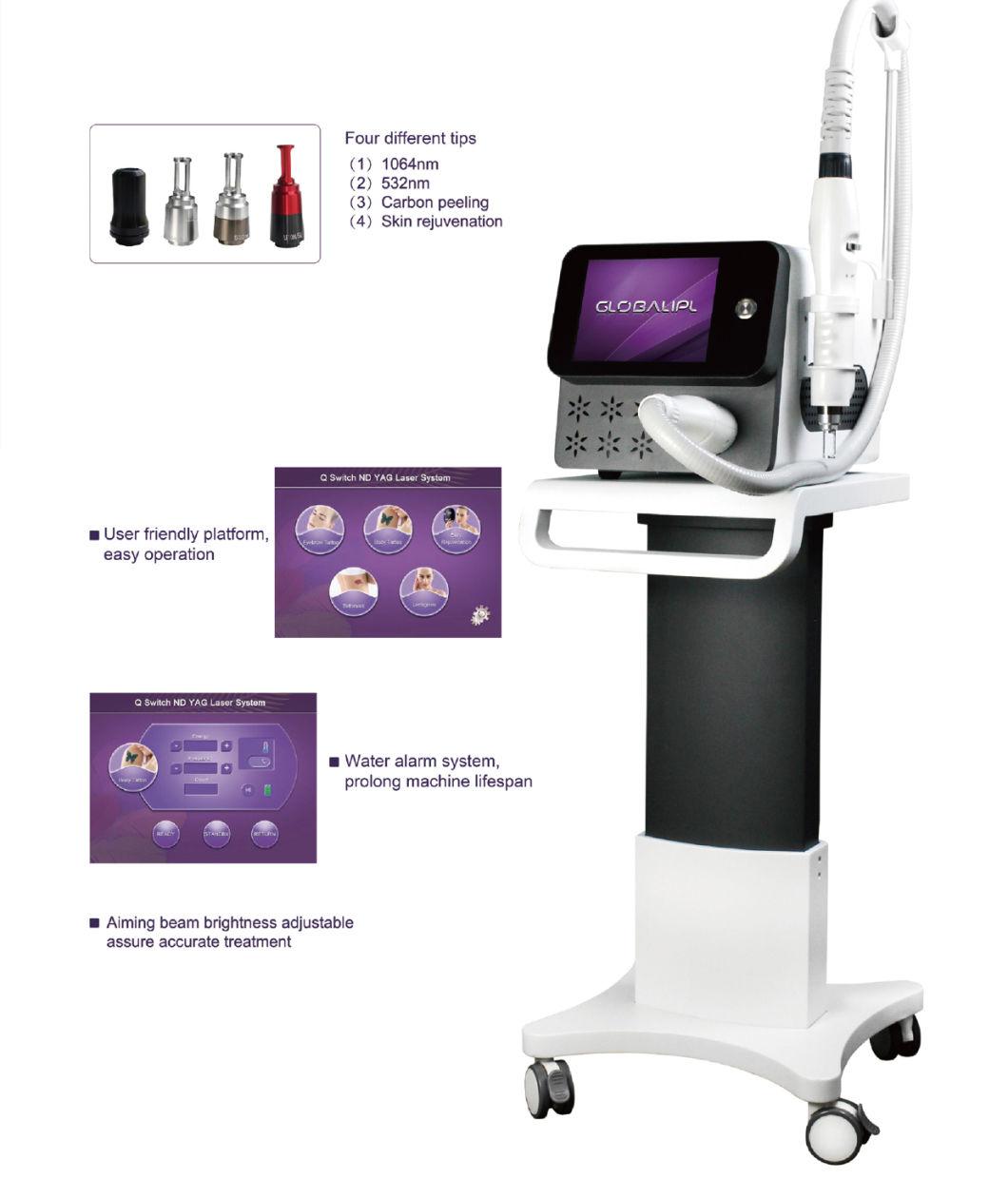 Professional 1064nm Laser Tattoo Removal Machine Q-Switched ND YAG Laser for Salon Use