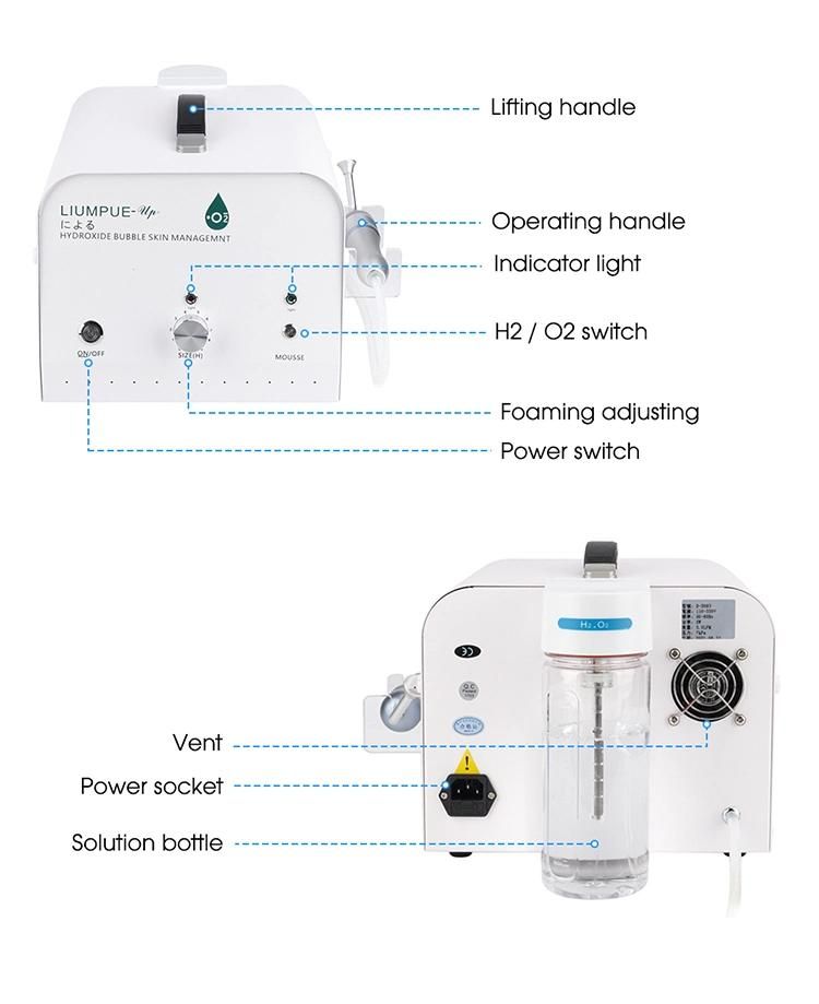 Oxyhydrogen Bubble Whitening Skin Care Ozone Cleaning Machine