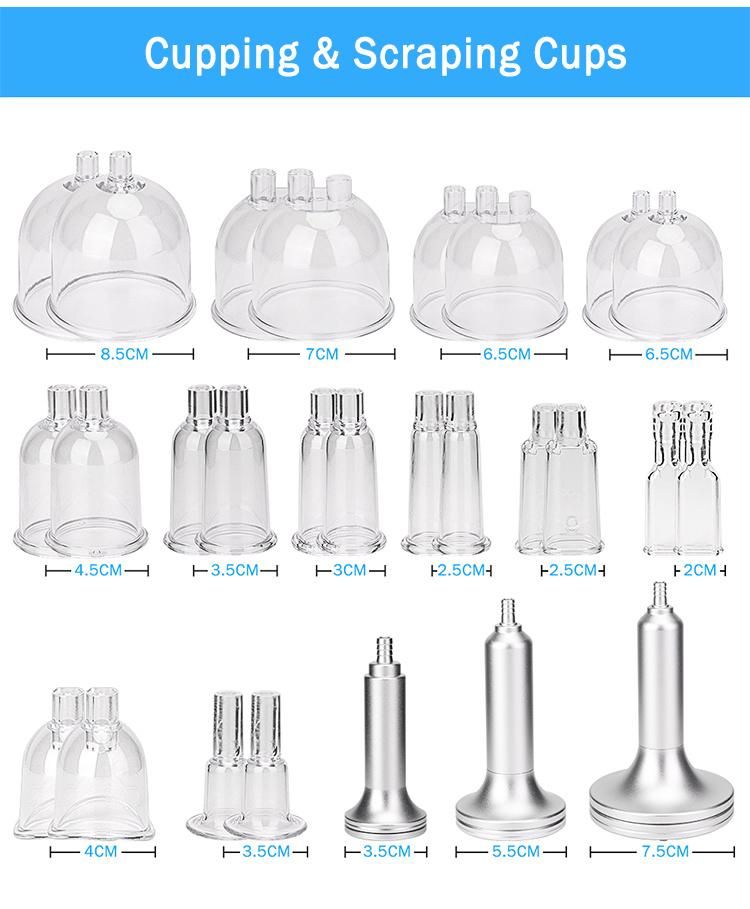 30PCS Suction Cup Vacuum Therapy Butt Lifting Breast Enlargement Machine