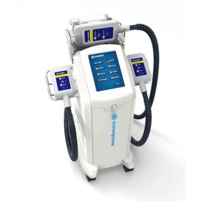 Consultant Dr. Sincoheren Coolplas Cryo Therapy Body Slimming Device Fat Freezing Cellulite Reduction Machine 2 Handlepieces Working Together