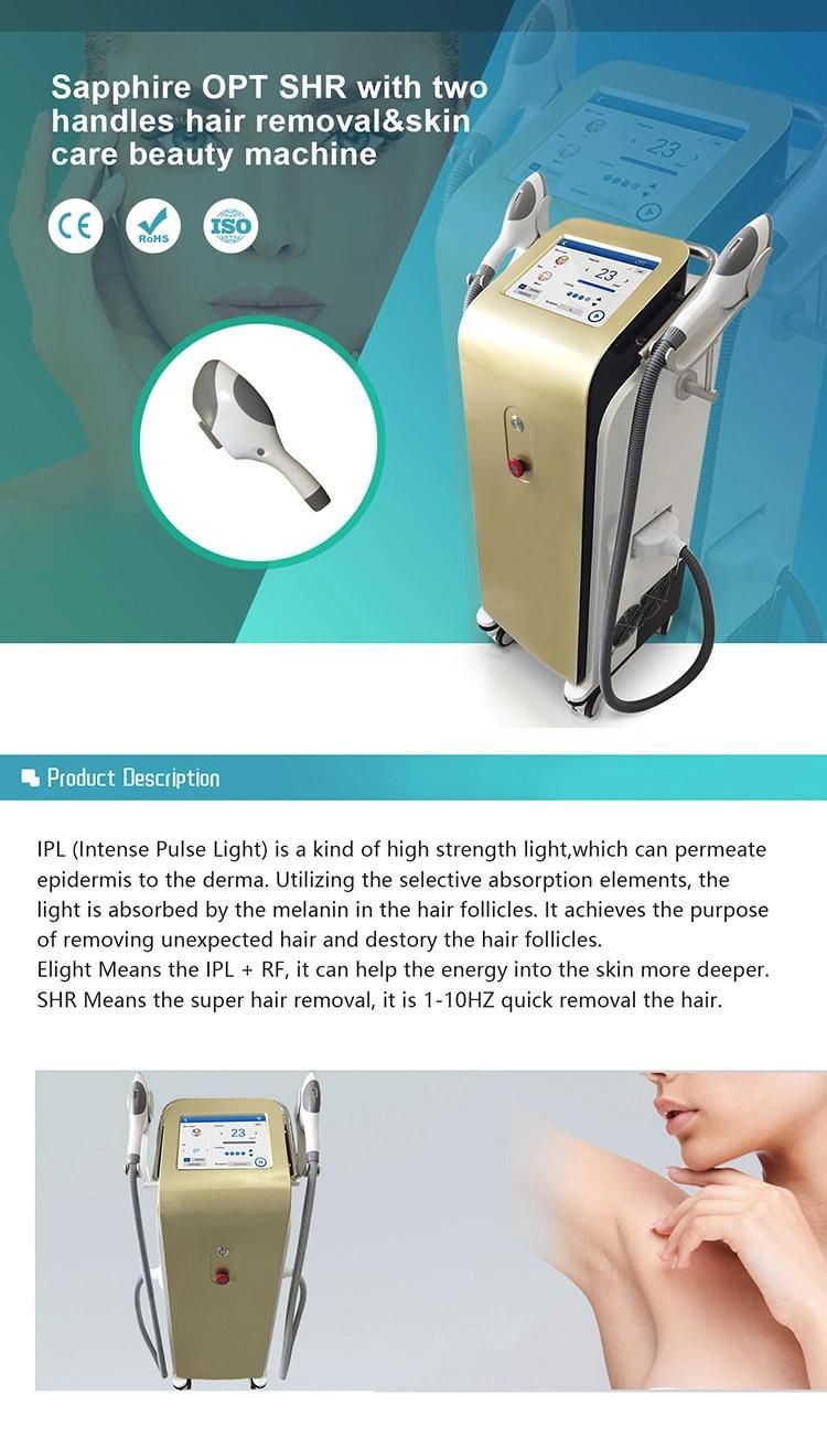 2022 IPL Laser Permanent Hair Removalipl Opt Shr Laser IPL Photorejuvenation Machine